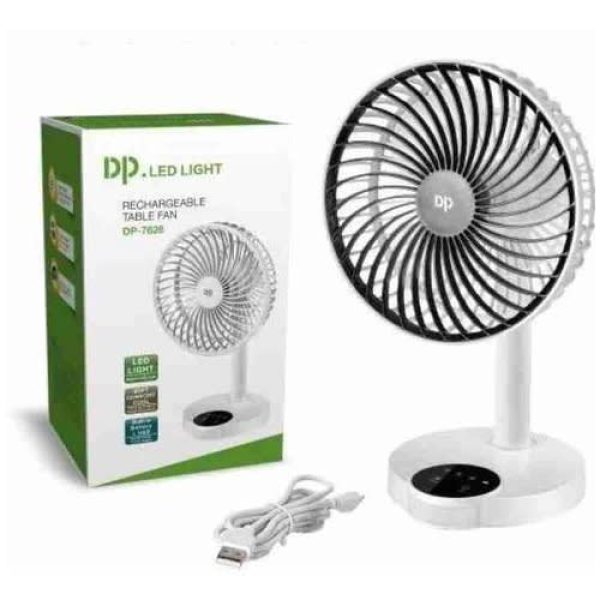 duration power decktop portable rechargeable fan-dp7624