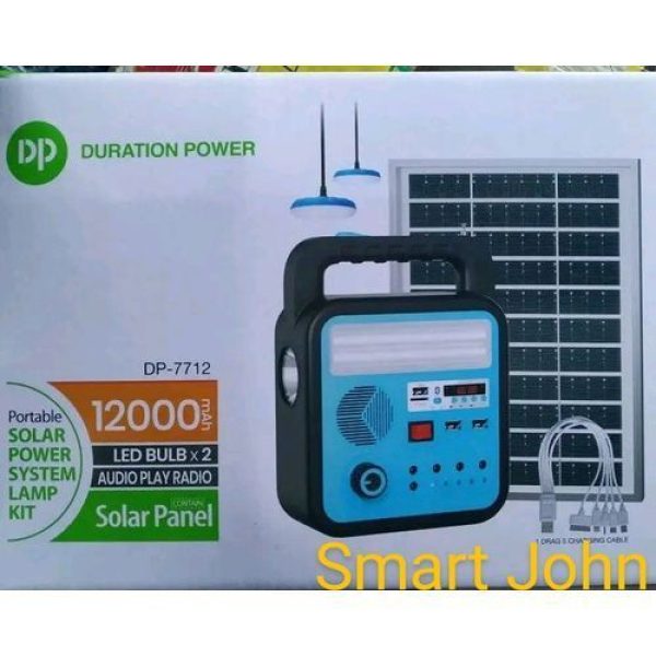 duration power portable solar power system lamp kit- dp 7717