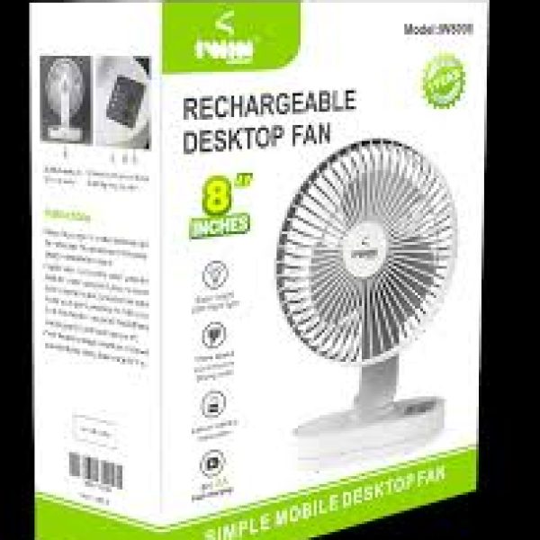 iwin rechargeable desk top fan iw8008